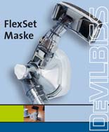 FlexSet Silikon Maske Orta Boy ( DevilBiss ) 
