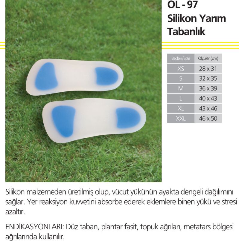 SİLİKON YARIM TABANLIK -  SILICONE INSOLES