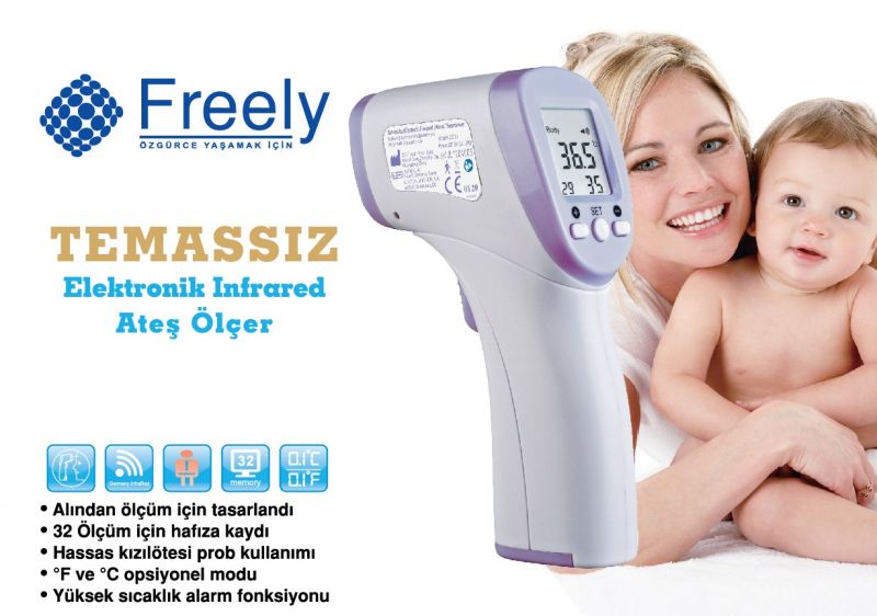 FREEYL TEMASSIZ ALINDAN ÖLÇER INFRARED ATEŞ ÖLÇER ( KIZIL ÖTESİ )