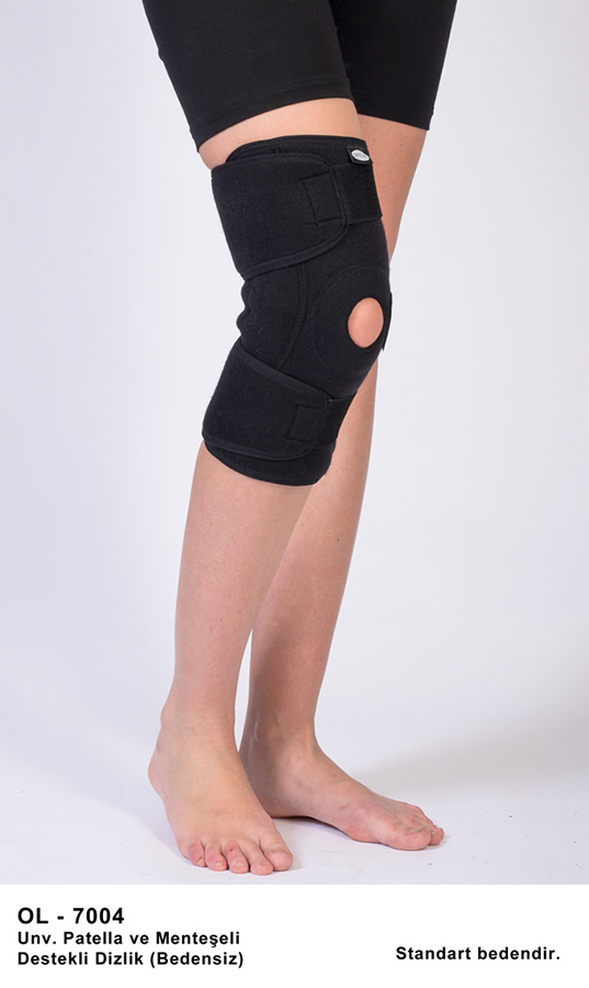 BEDENSİZ-STANDART ÇELİK BALENLİ MENTEŞELİ DİZLİK ( ÜSTÜ AÇIK ) -KNEE SUPPORT STEEL HINGED (OPEN TOP)