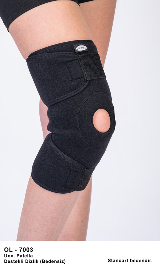 PATELLA DESTEKLİ DİZLİK ÜNİVERSAL ( STANDART BEDEN )- ( PATELLA KNEE SUPPORT )